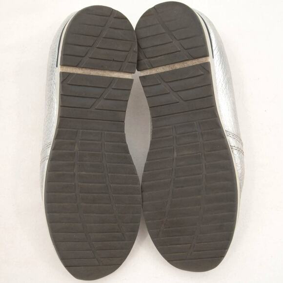 Bon Bonite Silver Leather Slip-On Athletic Fashion Sneakers Size 38 US 7.5-8 - Picture 7 of 10